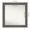 Amanti Art Non-Beveled Wall Mirror, Rustic Plank Espresso Frame